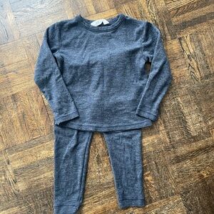 H&M Kids Merino Wool Set Dark Gray